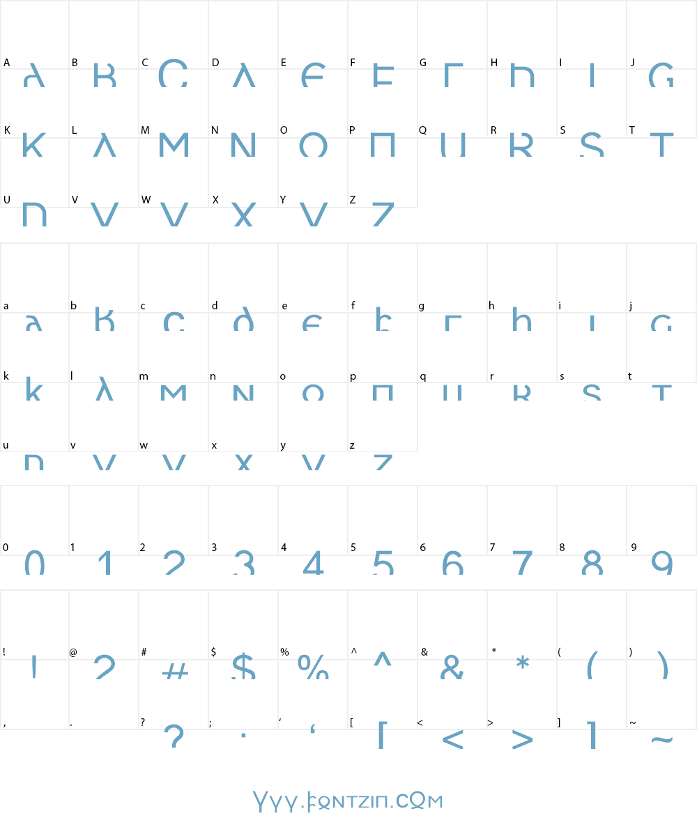Skeirs Font Character